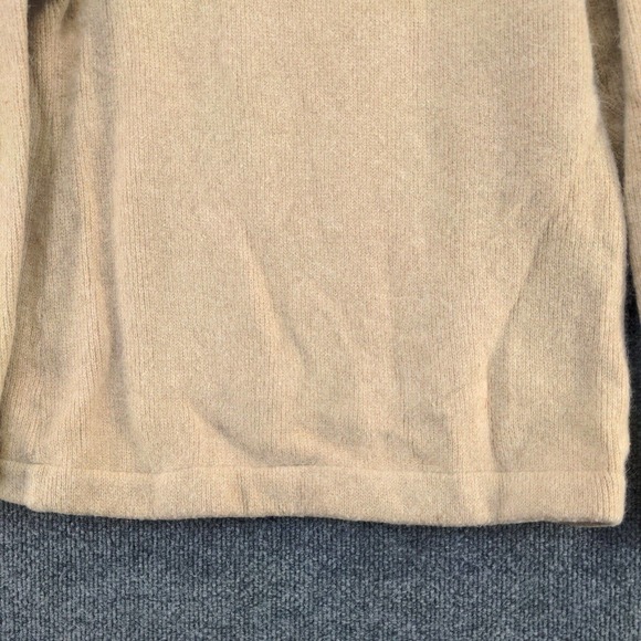 I.B. Diffusion Women's Pullover Knit Sweater Tan Medium Long Sleeve Lambswool - Picture 7 of 11